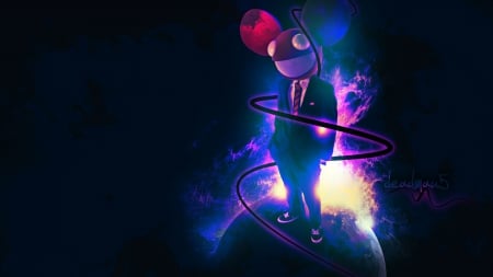 Deadmau5 - swirl, deadmau5, tie, mouse, earth