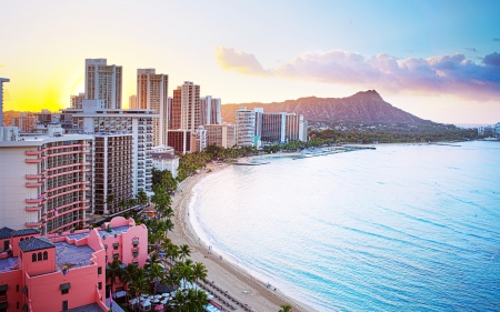 Waikiki Beach, Hawaii - relaxing, view, amazing, beach, gorgeous, beautiful, hawaii, pure