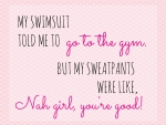 SWIMSUIT VS SWEATPANTS