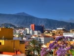 city along a mountainside in spain