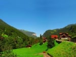 summer in the valley in lauterbrunnen switzerland