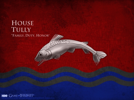 Game of Thrones - House Tully - fantastic, HBO, a song of ice and fire, Tully, George R R Martin, entertainment, Game of Thrones, thrones, medieval, House, tv show, essos, game, Umber, GoT, fantasy, westeros, picture, skyphoenixx1, show, wallpaper