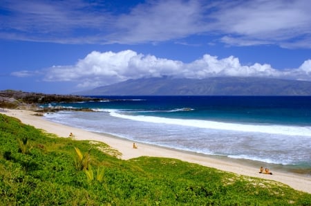 Kapalua Resort and Beach Maui Hawaii - coast, pacific, beach, island, hawaii, polynesia, sand, holiday, surf, kapalua, exotic, paradise, coastline, maui, sea, resort, ocean, islands, tropical