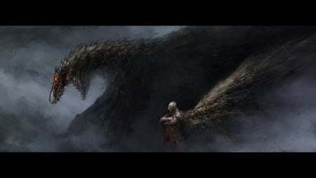 A monster turning into a dragon - Evil, Dragon, Unknown, Fantasy, Creature