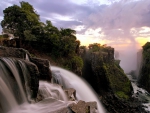 the mighty victoria falls gorge in zimbabwe