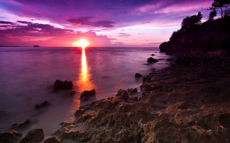 Beach Sunset - fun, beach, sunset, ocean, nature