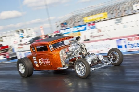 Model A Hotrod - Track, Ford, Big Motoe, Classic