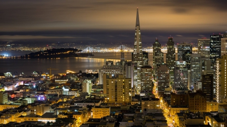 San Francisco - fun, san fransisco, skyscrapers, architecture, bridge