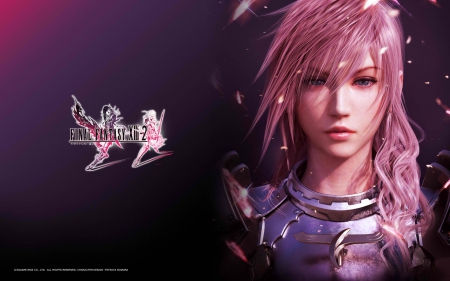 Guardian of The Goddess - pretty, square enix, warrior, video game, pink hair, lightning, final fantasy 13-2