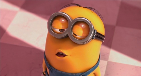 Minion Kiss - Silly, Funny, Minion, Kiss, Daydreaming, Despicable Me 2