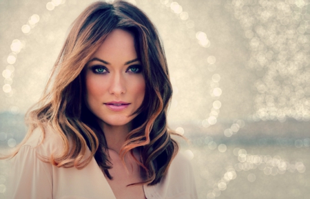 Olivia Wilde - beauty, green eyes, actress, olivia wilde, cehenot, girl, glitter, woman