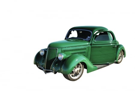 1936 Ford Three-Window Coupe - Ford, Hotrod, Classic, Green