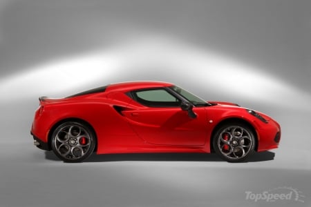 2014-Alfa-Romeo-4C - Red, 2014, Sports car, Romeo