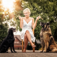 Women and dogs