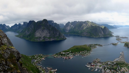 magnificent view of lofoten islands archipelago in norway