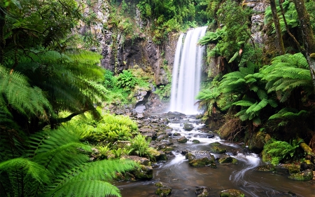 Hopetoun Falls, Australia - nature, australia, waterfall, jungle