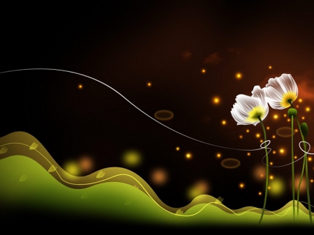 Beautiful flower - art, abstract, flower, 3d