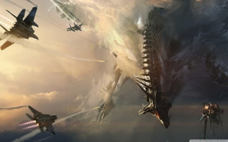 Sci-fi Dragon - Fantasy, Sci-Fi, Dragon, 3D