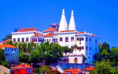 Pallace - blue, hdr, city, pallace, photo