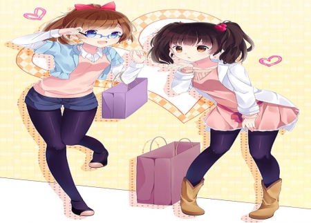 Shopping Girls - orginal, girls, cute, shopping