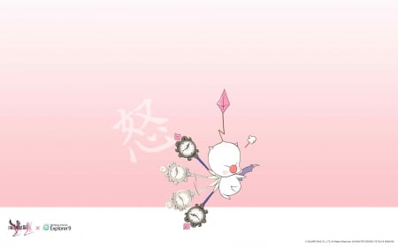 Please Work!! - moogle, final fantasy 13-2, cute, mog, video game