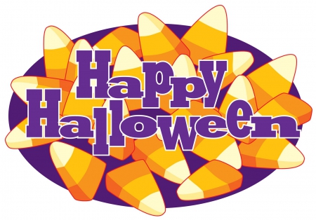 HAPPY HALLOWEEN - CANDY, CORN, HAPPY, HALLOWEEN