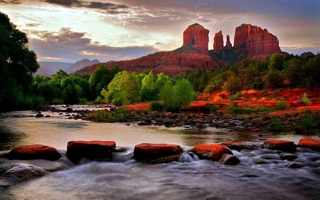 Sedona, Arizona - River, Arizona, Canyons, Dessert