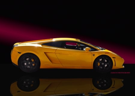 YELLOW LAMBO - BULL, CAR, TOY, LAMBO