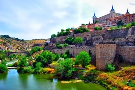 Puente de Alcantara - toledo, spain, puente de alcantara, hdr, photo