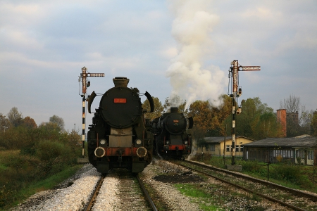 Train Locomotive 33-504 - railway, locomotive, train, Steam