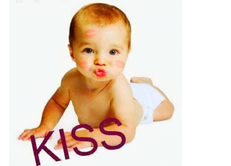 kiss - nice, kiss, baby, sweet, cute