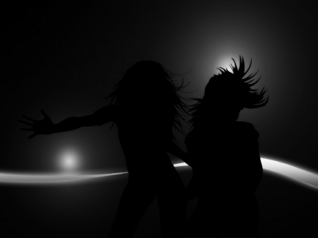 Dance - abstract, bw, dance, wp