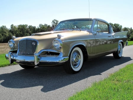 Studebaker Golden Hawk 1957 - studebaker golden hawk, car, golden hawk, studebaker