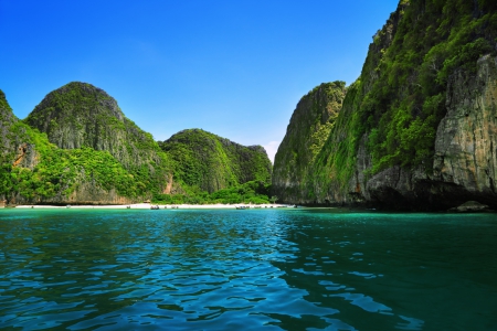 phi phi islands - island, phi phi, sky, waters