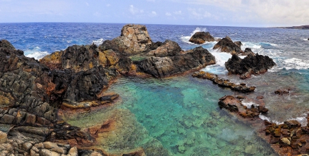 arikok - water, clear, sea, rocks