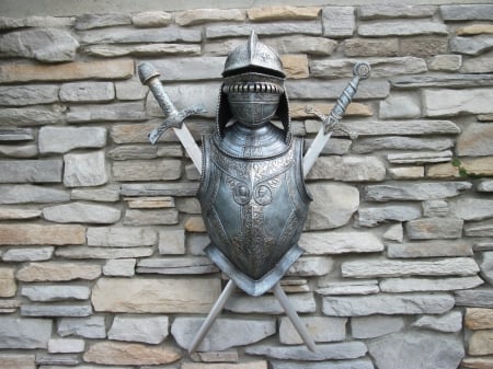 Armor display - grey, Photography, stones, silver