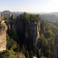 Bastei Bridge, Elbe River, Germany