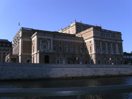 The Operahouse - water, summer, blue sky, stockholm