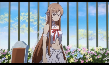 Queen Titania - pretty, female, wing, emotional, yuuki, sad, sword art online, sao, nice, abstract, gown, hot, yuuki asuna, titania, beauty, angry, wings, cute, sexy, anime, dress, long hair, dark, hd, anime girl, beautiful, serious, girl, lovely, brown hair, sweet, black, fairy, asuna yuuki