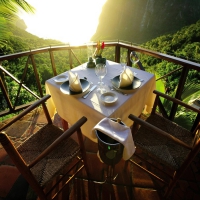 Table for Two - Spectacular Mountain View - St Lucia Caribbean Island