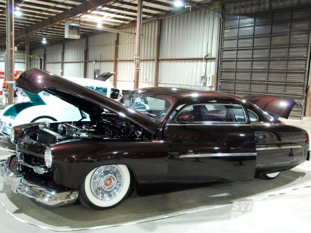 '51 Merc - classic, dk brown, lead sled, whitewalls