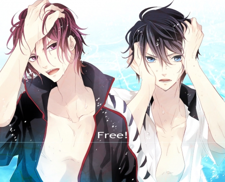 Free! - ANIME, FREE, ART, WATER, ANIME BOYS, SEXY, COOL