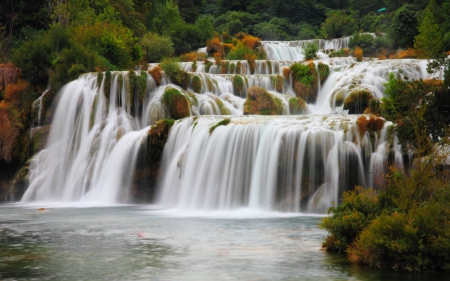 Krka Nat'l. Park, Croatia - Park, Nature, Croatia, Waterfall