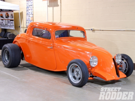 1934 Ford - orange, classic, ford, coupe