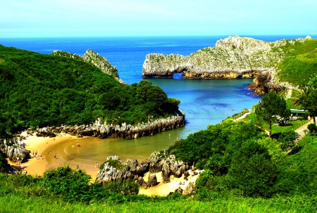 CANTABRIA COAST of SPAIN - nature, horizon, beach, cantabria, coast of spain, sea