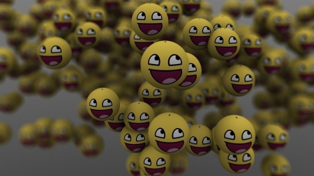 Awesome Faces - Happy, Smile, 3 Dimensional, Face