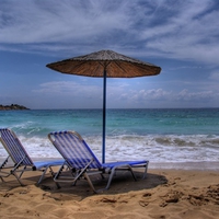 	Lounging by the Beach