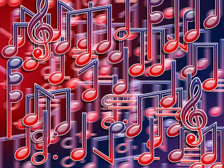 Musical Notes - music, colors, notes