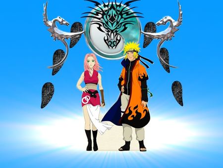 adult sasukura and naruto - anime, sakura, naruto