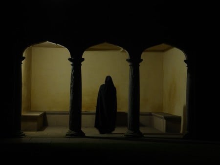 Death awaits. - grim reaper, death, sinister, night, architecture, darkness, gothic